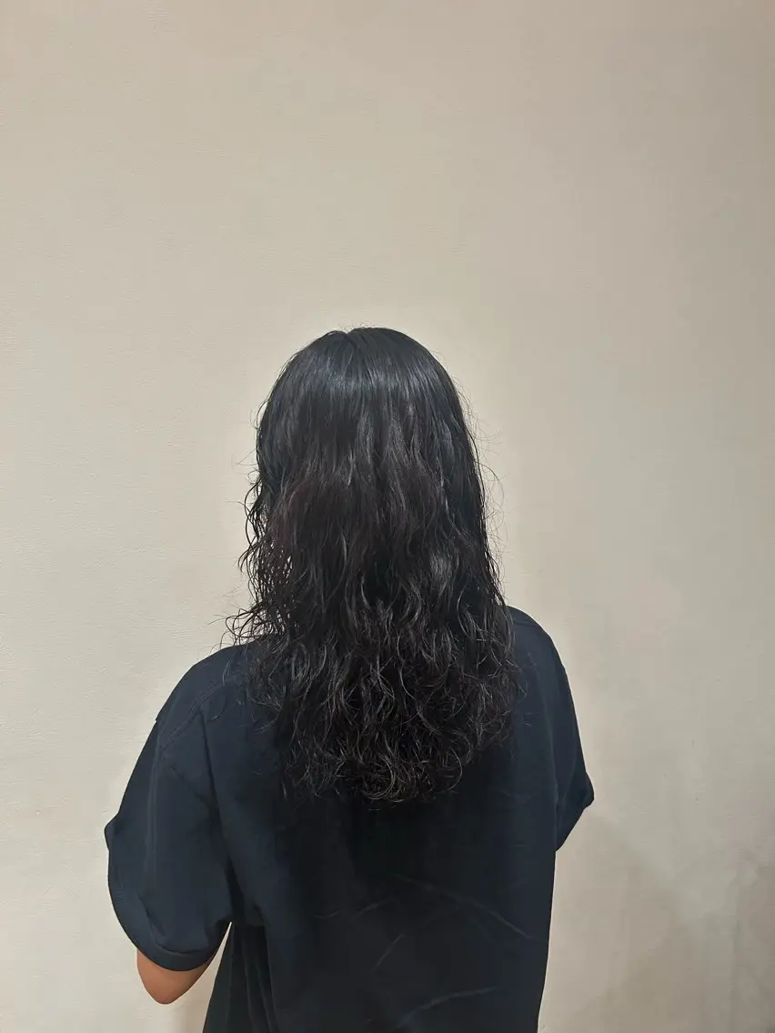 ミディアム パーマ ミディアムパーマ カット パーマ Riko モデル 募集中のヘアスタイル