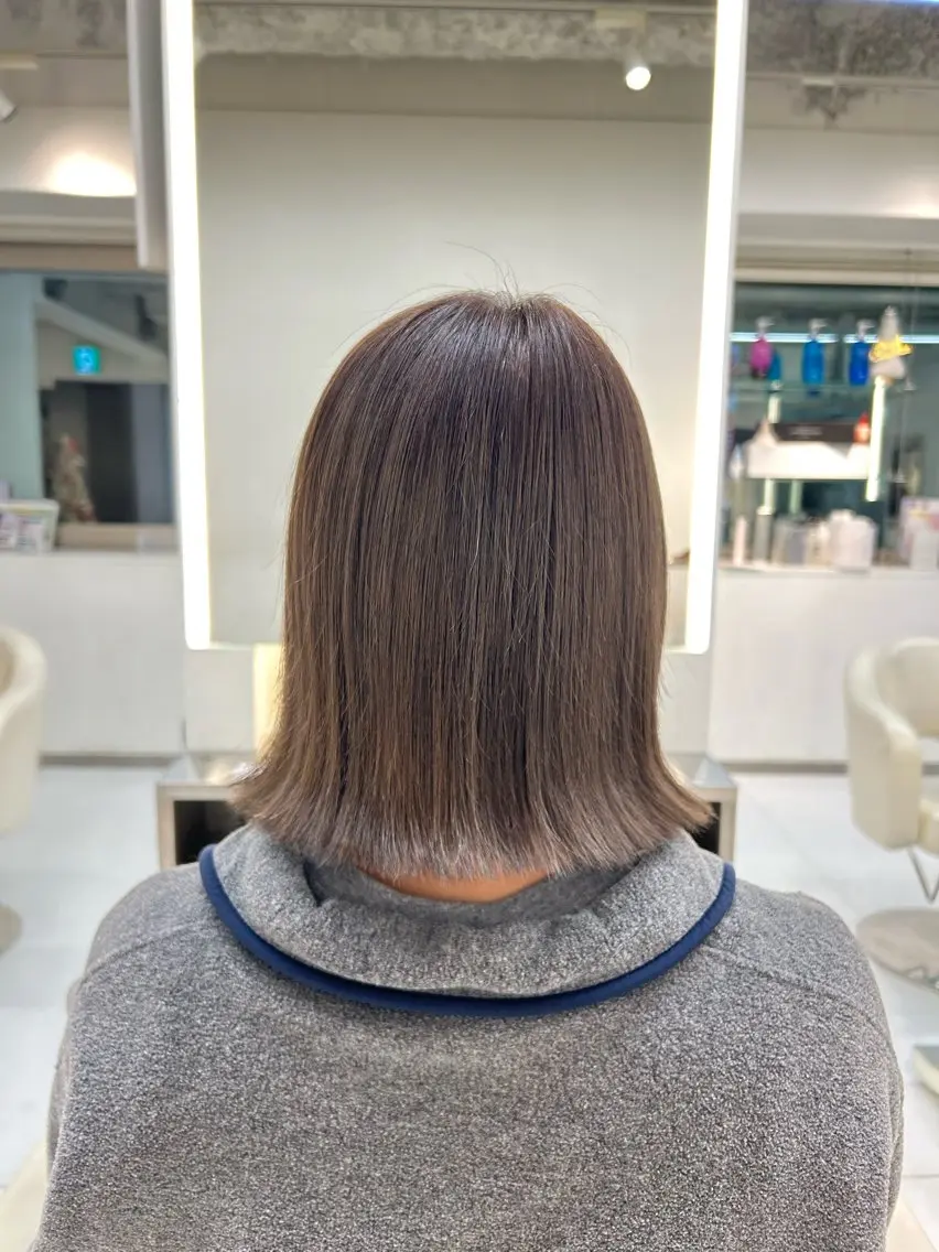ミディアム 髪質改善 トリートメント ヘアカラー asterisk ななかのヘアスタイル
