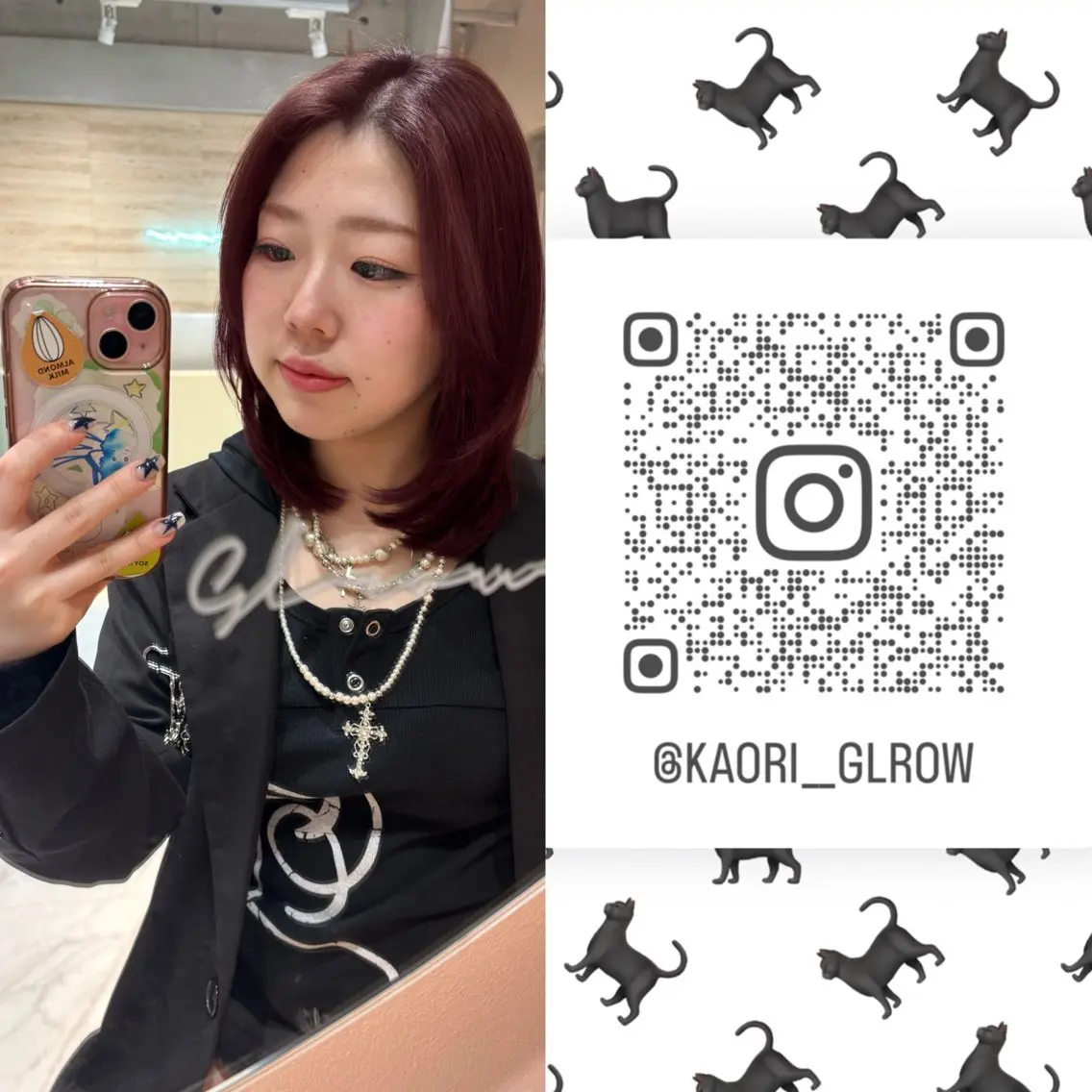 ミディアム カラー ミディアムレイヤー レイヤーカット 大宮ミディアムレイヤ ー🍒🌙Kaoriのヘアスタイル