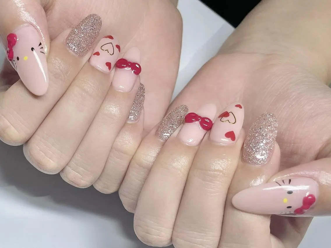 ネイル アートネイル 持ち込み ハンドネイル Belle FleuveSAOのネイルデザイン