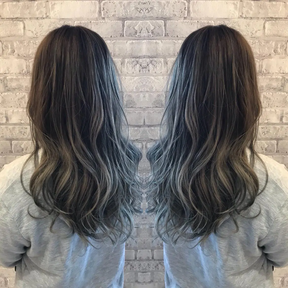 セミロング カラー EARTH 越谷店のヘアスタイル