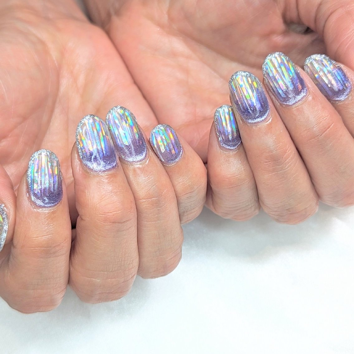 ネイル オーロラネイル ハンドネイル 推しネイル | 　aycnailのネイルデザイン