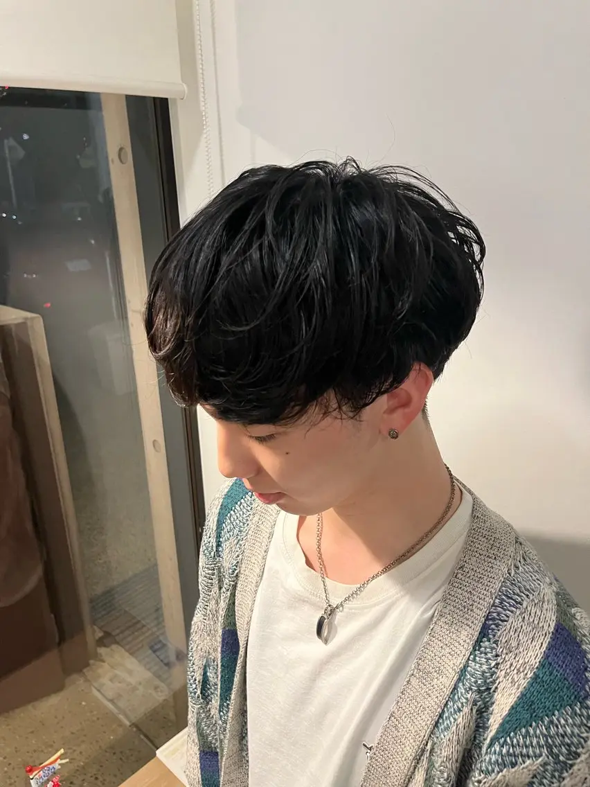 メンズ マッシュ メンズパーマ 🤍KIND 堀川留加🤍のヘアスタイル