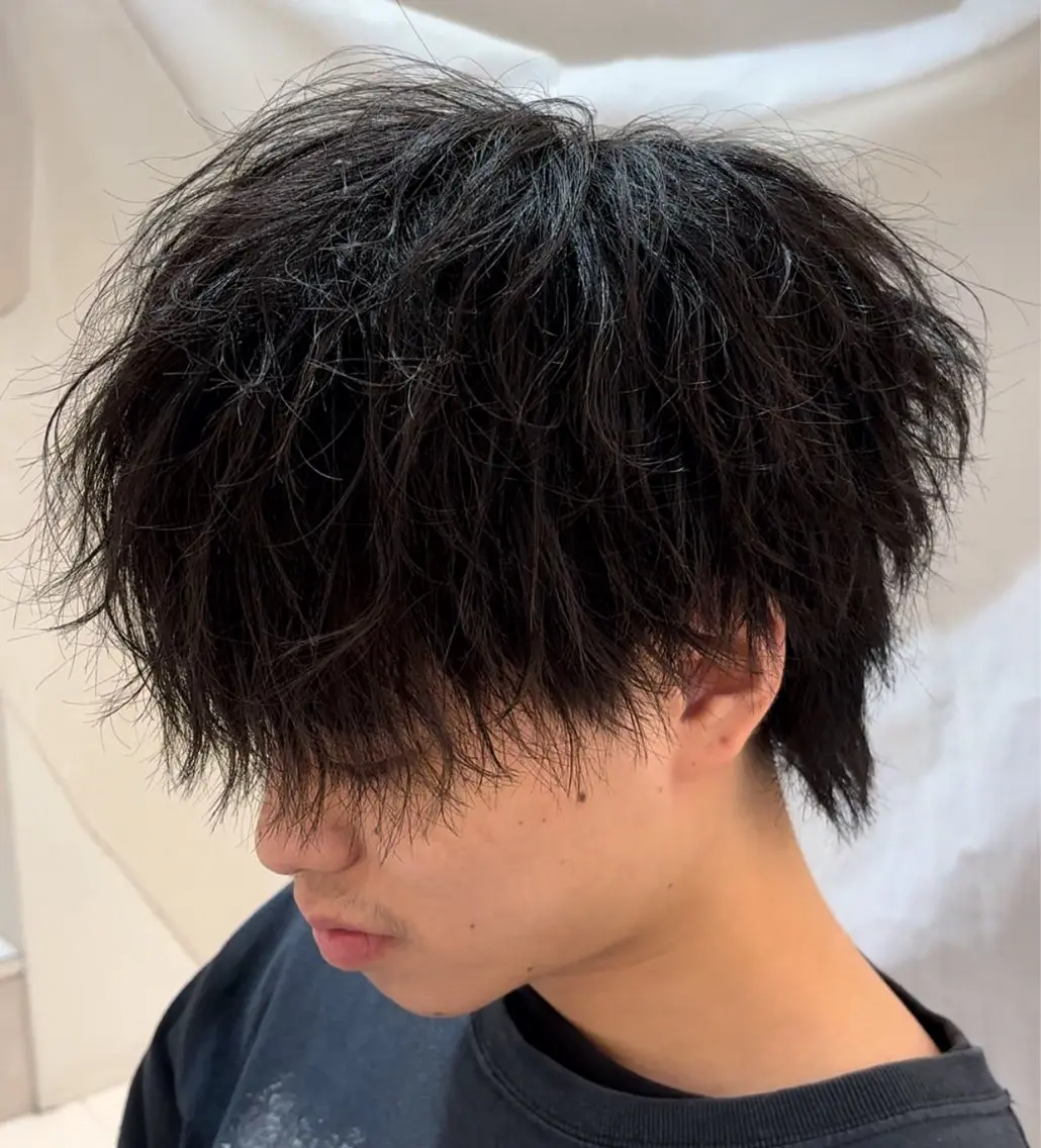 パーマ メンズ メンズパーマ美容師 りゅうせいのヘアスタイル