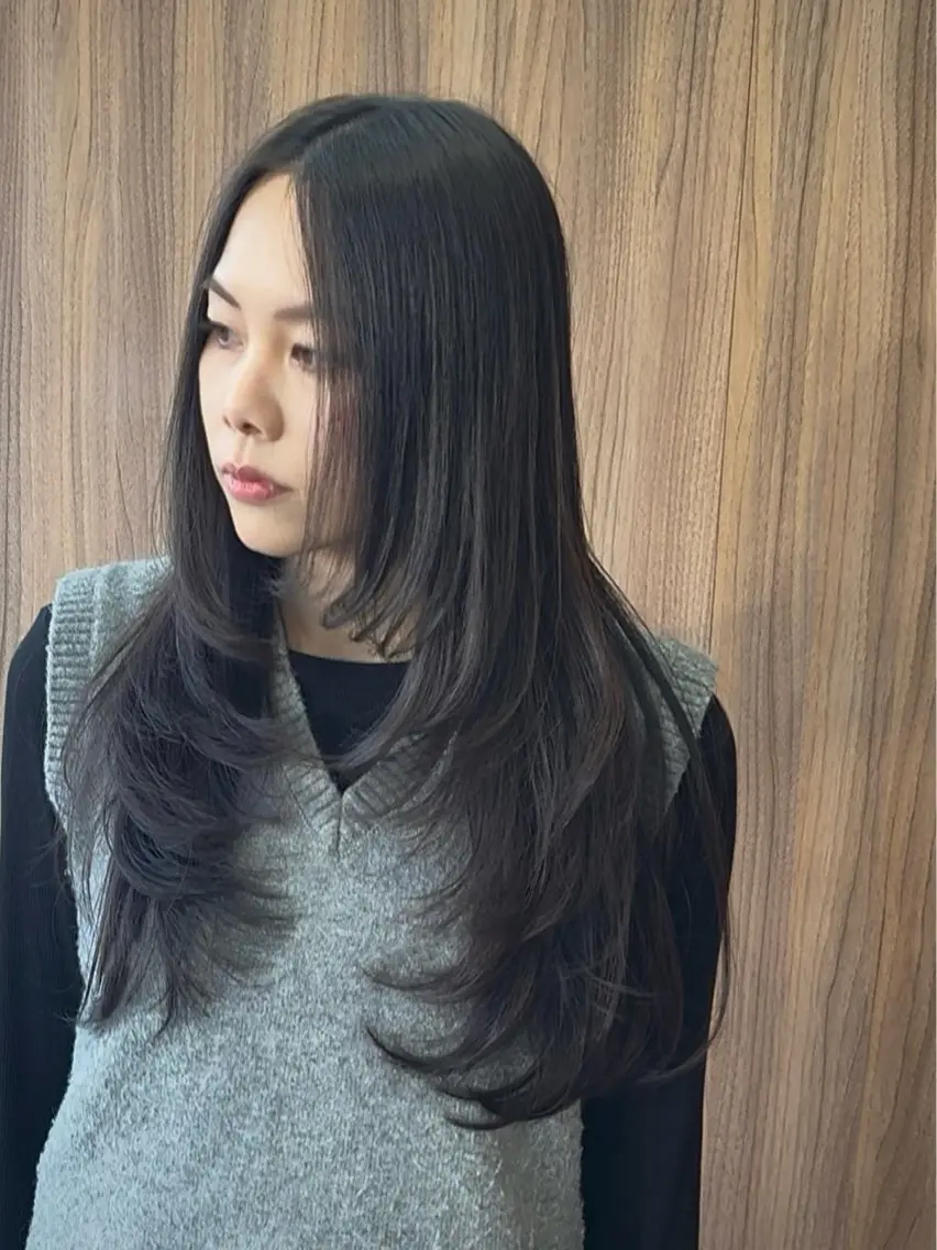 ロング カット 【透明感カラー】/ 【レイヤー】保坂拓也のヘアスタイル