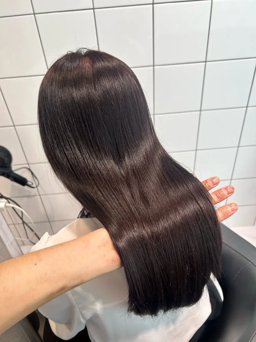 ロング カラー 表参道/透明感カラー /暗髪/ジュキヤのヘアスタイル