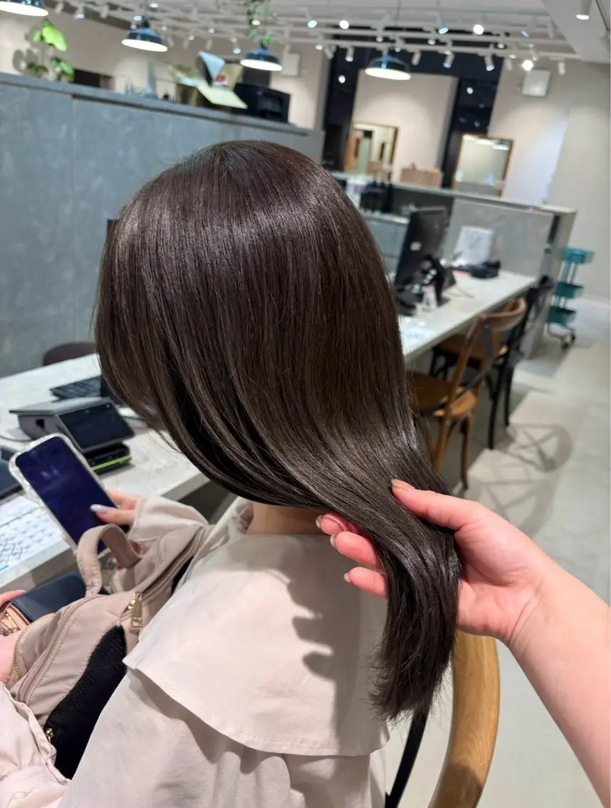 ロング カラー 森 理音のヘアスタイル