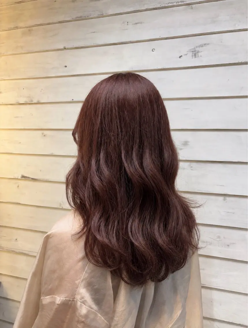 ミディアム カラー トリートメント 安部 美里のヘアスタイル