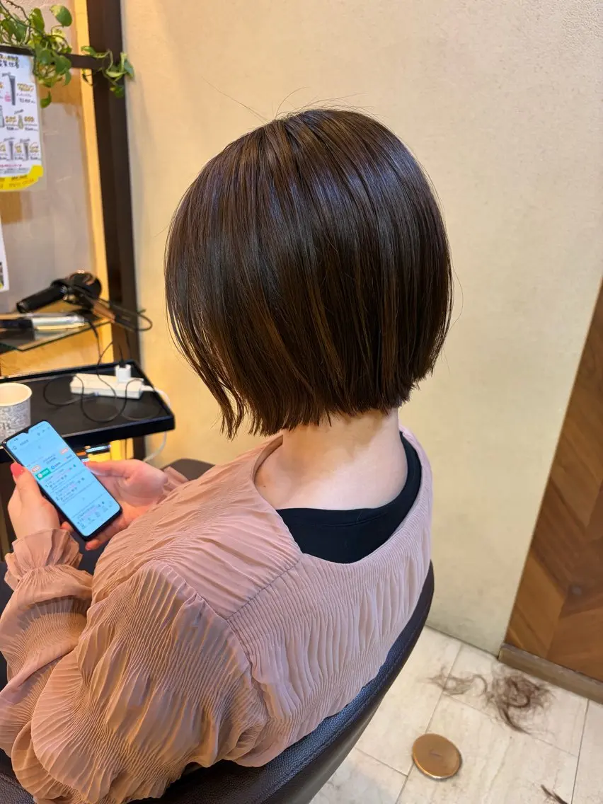 ショート 🎀透明カラー 🎀銀座/akaneのヘアスタイル