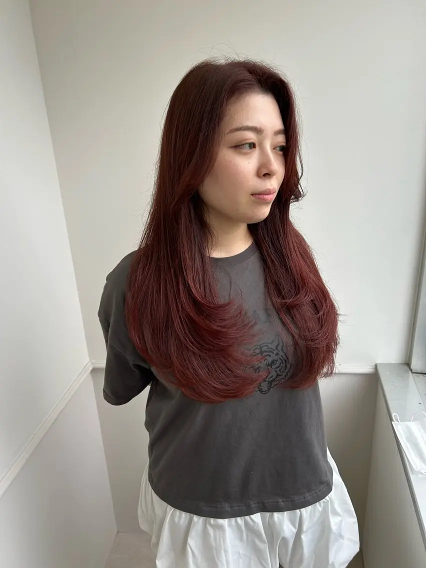 ロング レイヤーカット 瀬戸 昭秀のヘアスタイル