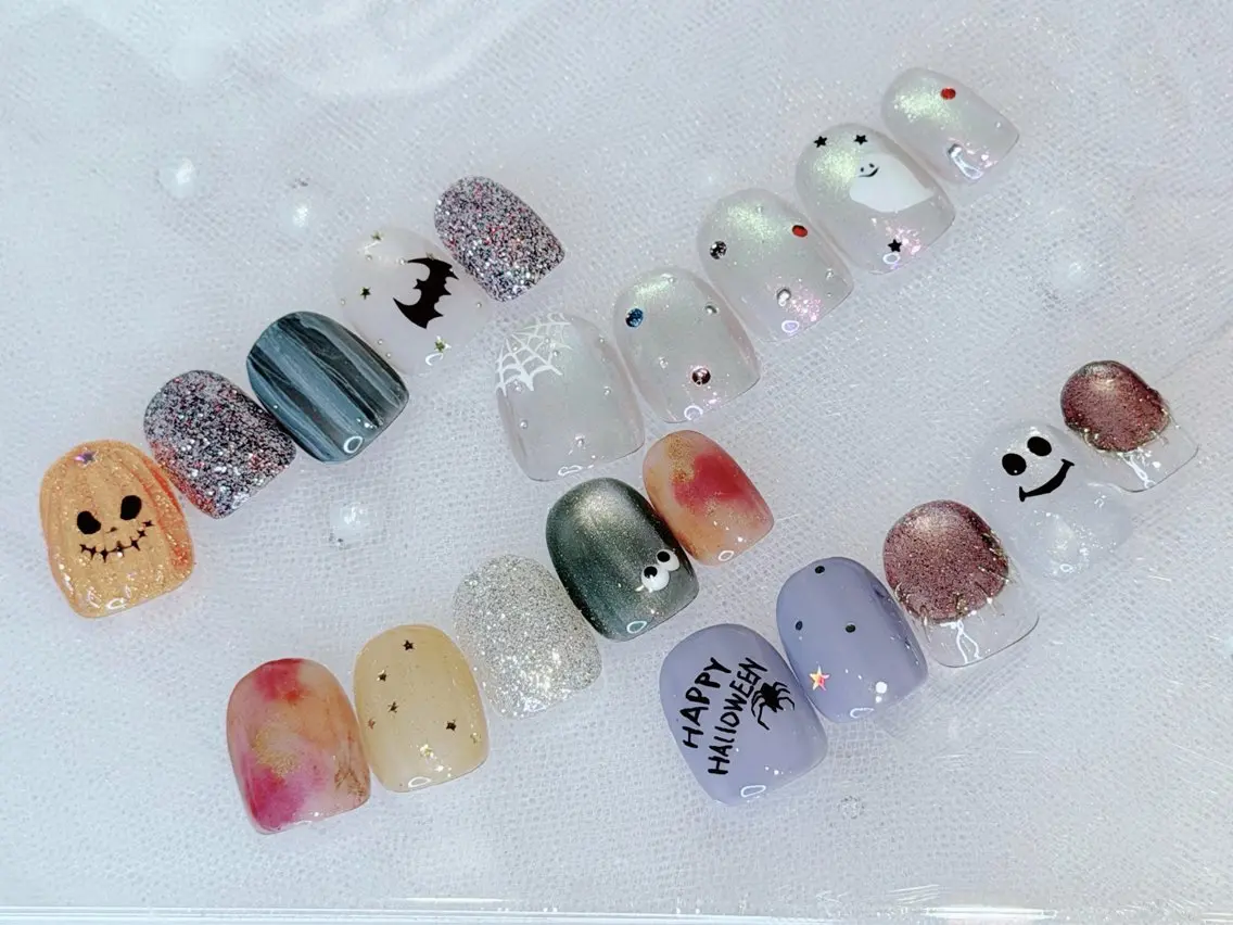 ネイル クリアネイル フラッシュネイル フラッシュマグ フレンチネイル マグネットネイル Luana nailのネイルデザイン