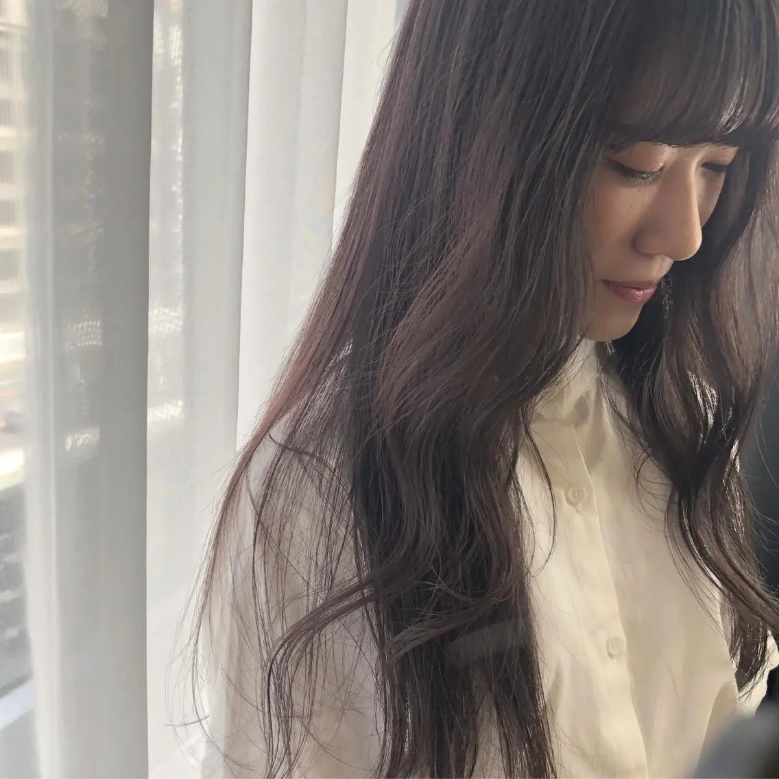 ロング カラー ブラウンカラー モカブラウン ORIKA 美容室のヘアスタイル