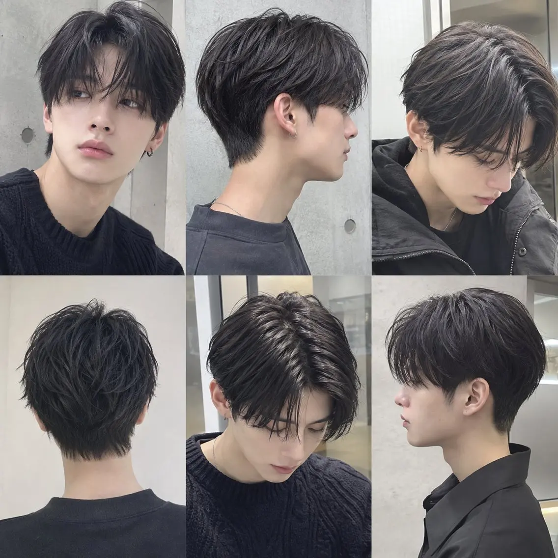 ミディアム メンズ ⭐️縮毛矯正モデル カットモデルKAHOのヘアスタイル