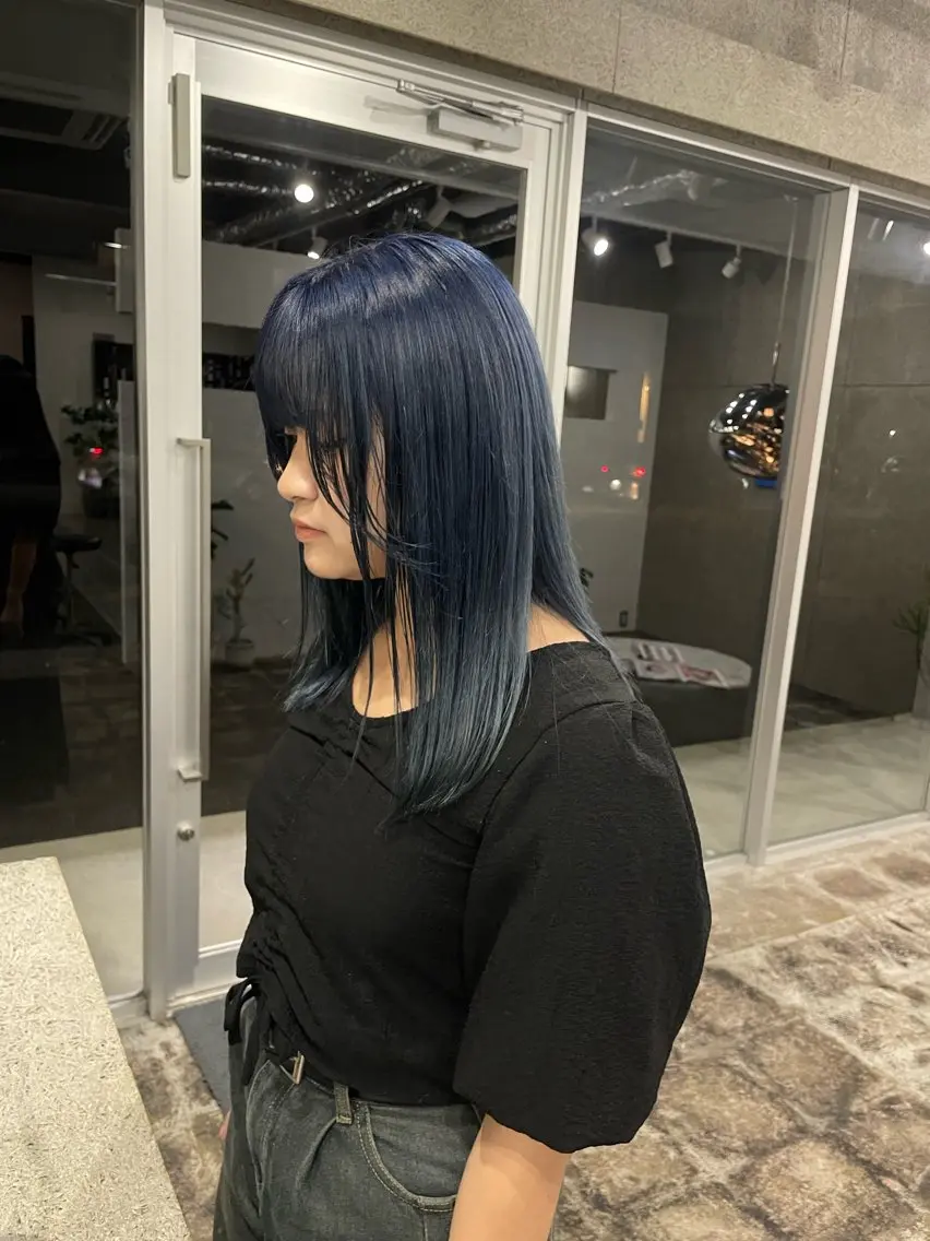 ロング カラー カット ヘアカラー トリートメント shiba tomomiのヘアスタイル