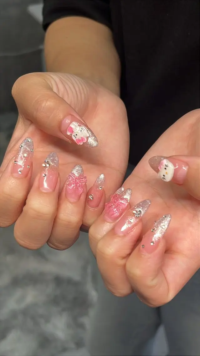 ネイル 長さ出し ハンドネイル NailByua 武蔵新城徒歩4分のネイルデザイン