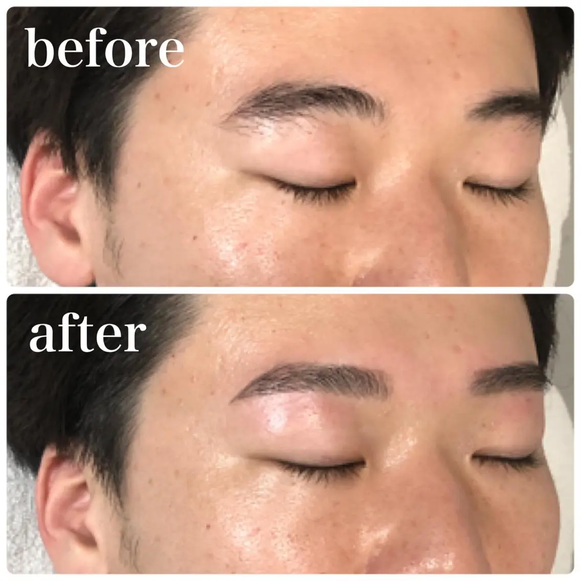 カラー パーマ メンズ アイブロウ メンズパーマ 眉カット ハリウッドブロウリフト メンズアイブロウ 眉毛ワックス脱毛 新宿眉毛専門店ar+ NARUMIの眉毛・アイブロウイメージ