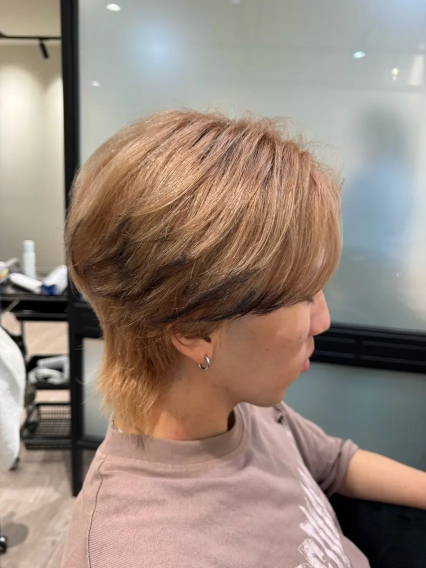 ショート 大船🫧ボブ・レイヤ ー・メンズ持田樹のヘアスタイル