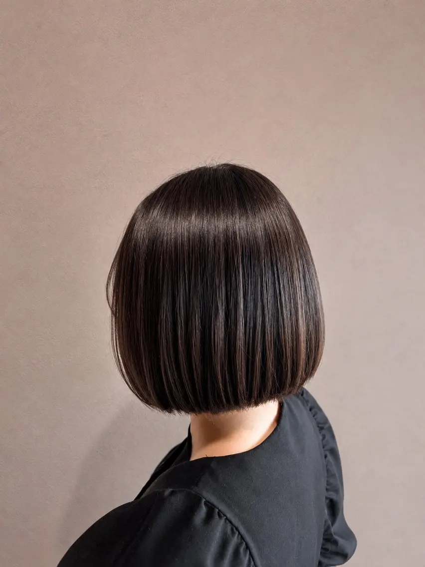ミディアム 似合わせカット 縮毛矯正 鏡原 実和のヘアスタイル