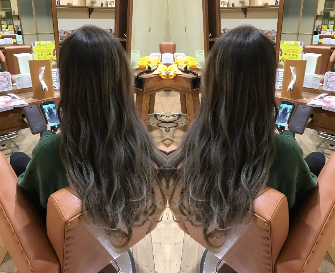 ロング カラー 奥田 真二のヘアスタイル