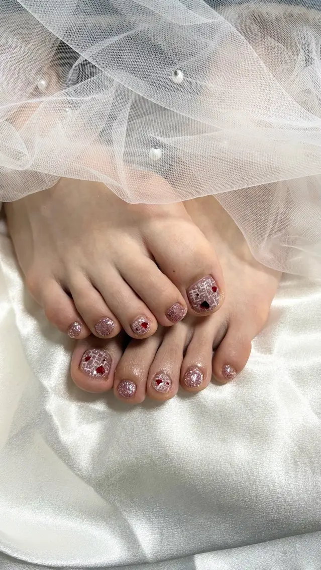 ネイル フットネイル nozomi ♬.*ﾟのネイルデザイン