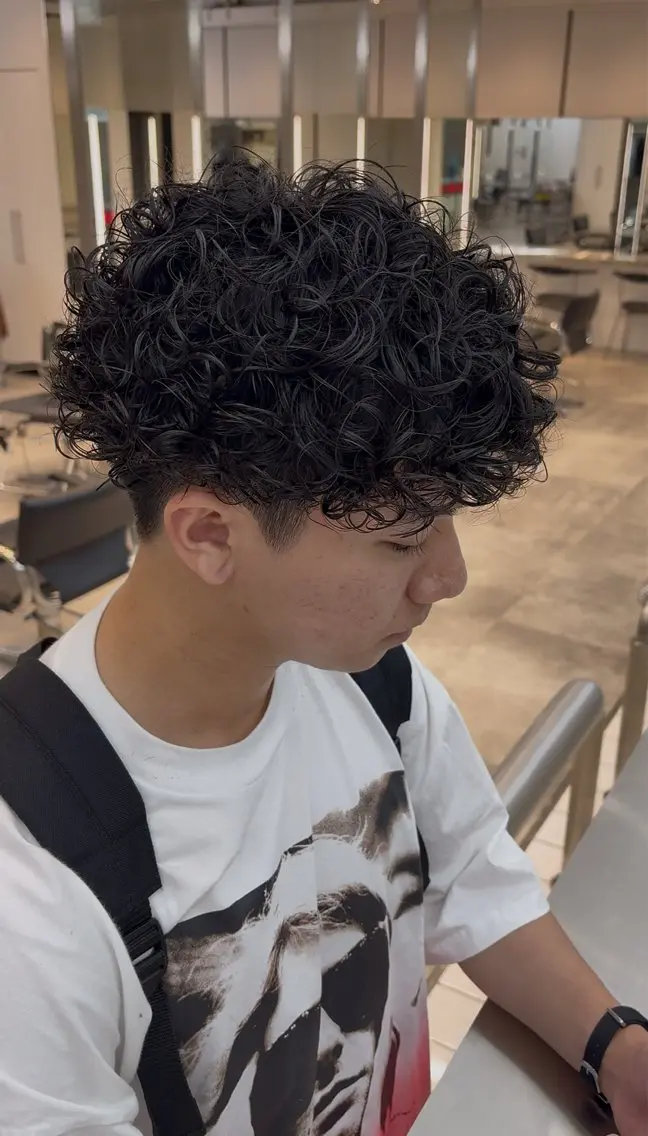 パーマ メンズ カット パーマ fifth 武正 琉生のヘアスタイル