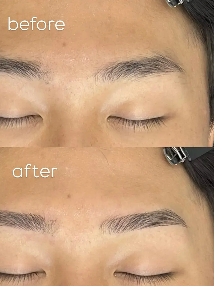 口コミ投稿】似合わせ診断+WAX脱毛+カット+毛抜き+間引き/メンズ眉毛の写真
