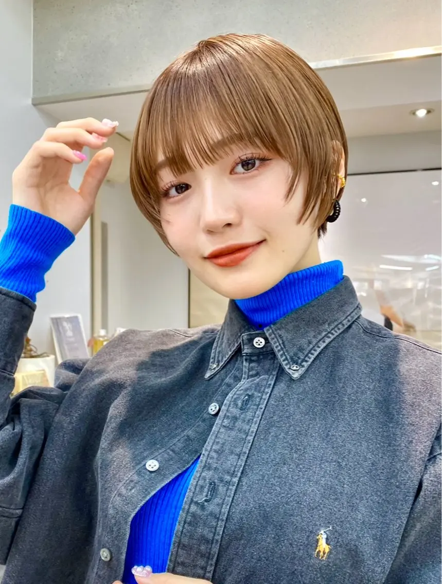 ショート カラー 渋谷  中性ヘア あかりのヘアスタイル