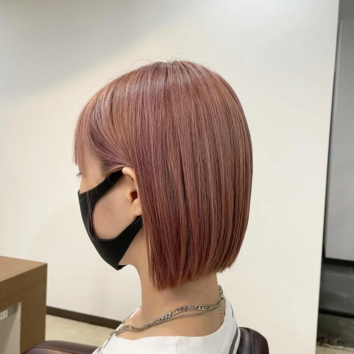 ミディアム 切りっぱなしボブ ボブ SOL .✂︎ 松永李帆のヘアスタイル