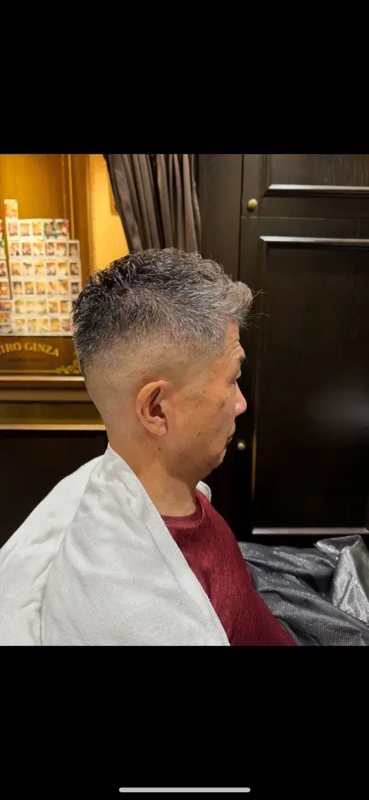 ショート メンズ フェードカット スキンフェード ヒロ銀座横浜 細内のヘアスタイル