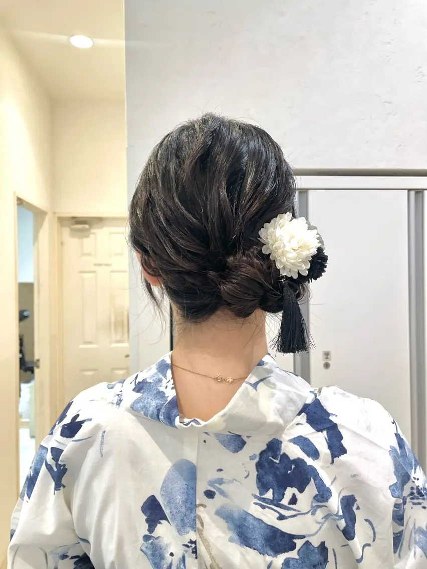 ヘアアレンジ 浴衣 着付け このみ/透明感カラー /ヘアアレンジ🫧のヘアスタイル
