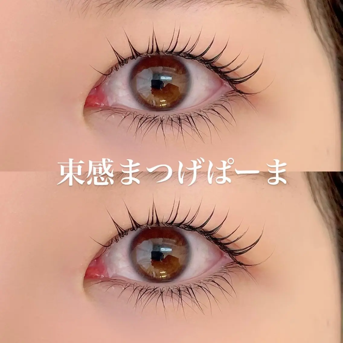 マツエク・マツパ 束感まつ毛 一重×まつ毛パーマ マツパ 藤木 萌永のマツエク・マツパデザイン