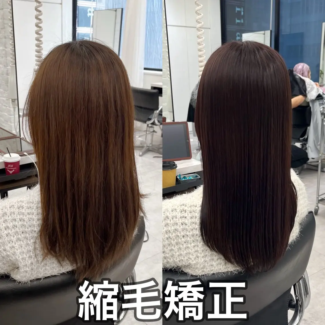 セミロング カラー パーマ ヘアアレンジ メンズ 髪質改善 縮毛矯正 韓国ヘア×2way 🇰🇷和知拓郎のヘアスタイル