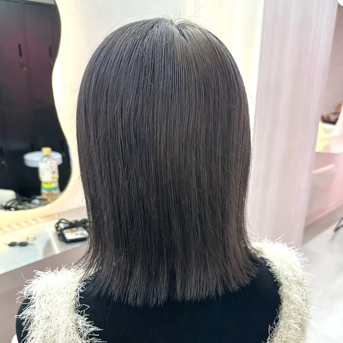 ショート 縮毛矯正 Rio🎀ブリーチ なし透明感♡顔周り♡のヘアスタイル