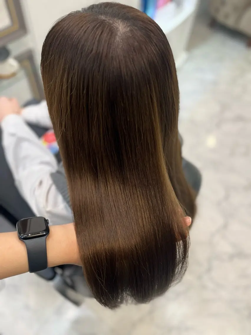 セミロング 髪質改善 縮毛矯正 トリートメント トリートメント Hana🌷/ 透明感/艶髪/表参道のヘアスタイル
