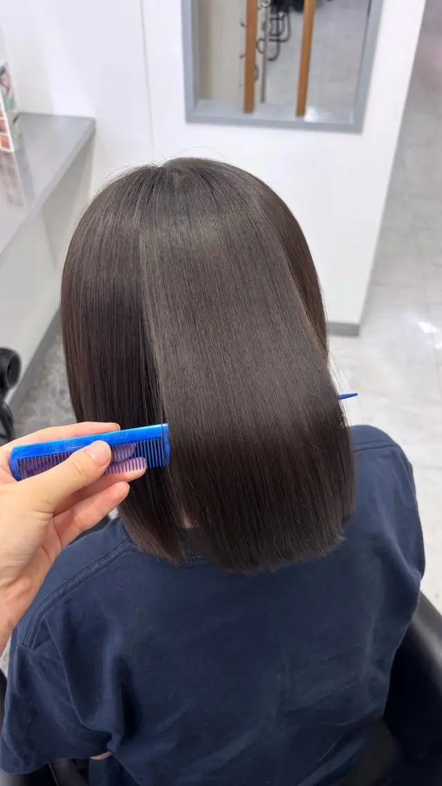 縮毛矯正 あやか/心斎橋/ カラーモデル募集中のヘアスタイル