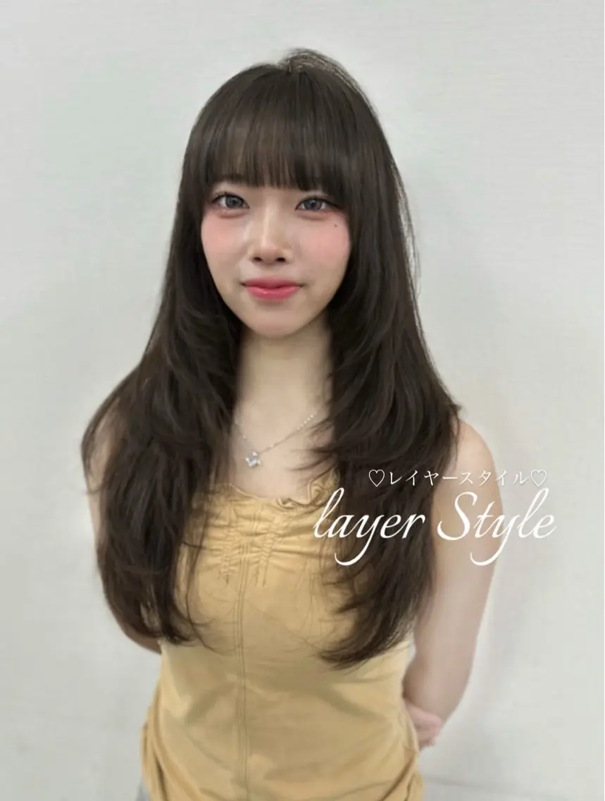 ロング カラー カット ヘアカラー ヘアセット 上品モテヘア🩶 karen🩶のヘアスタイル