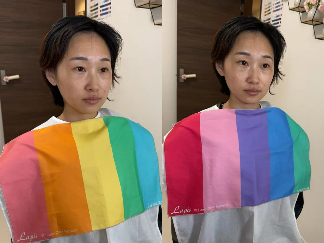 16タイプパーソナルカラー診断+顔タイプ診断の写真