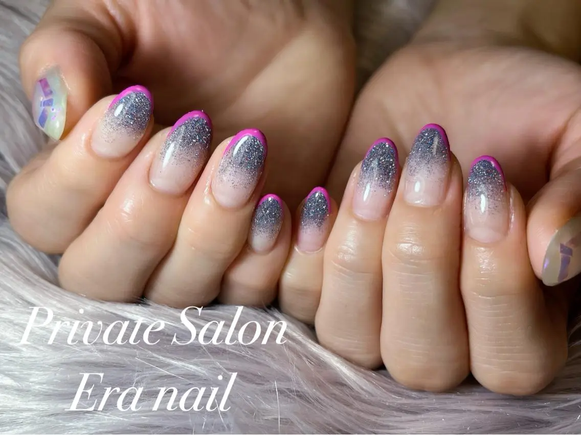ネイル フラッシュネイル フレンチネイル Era nailのネイルデザイン
