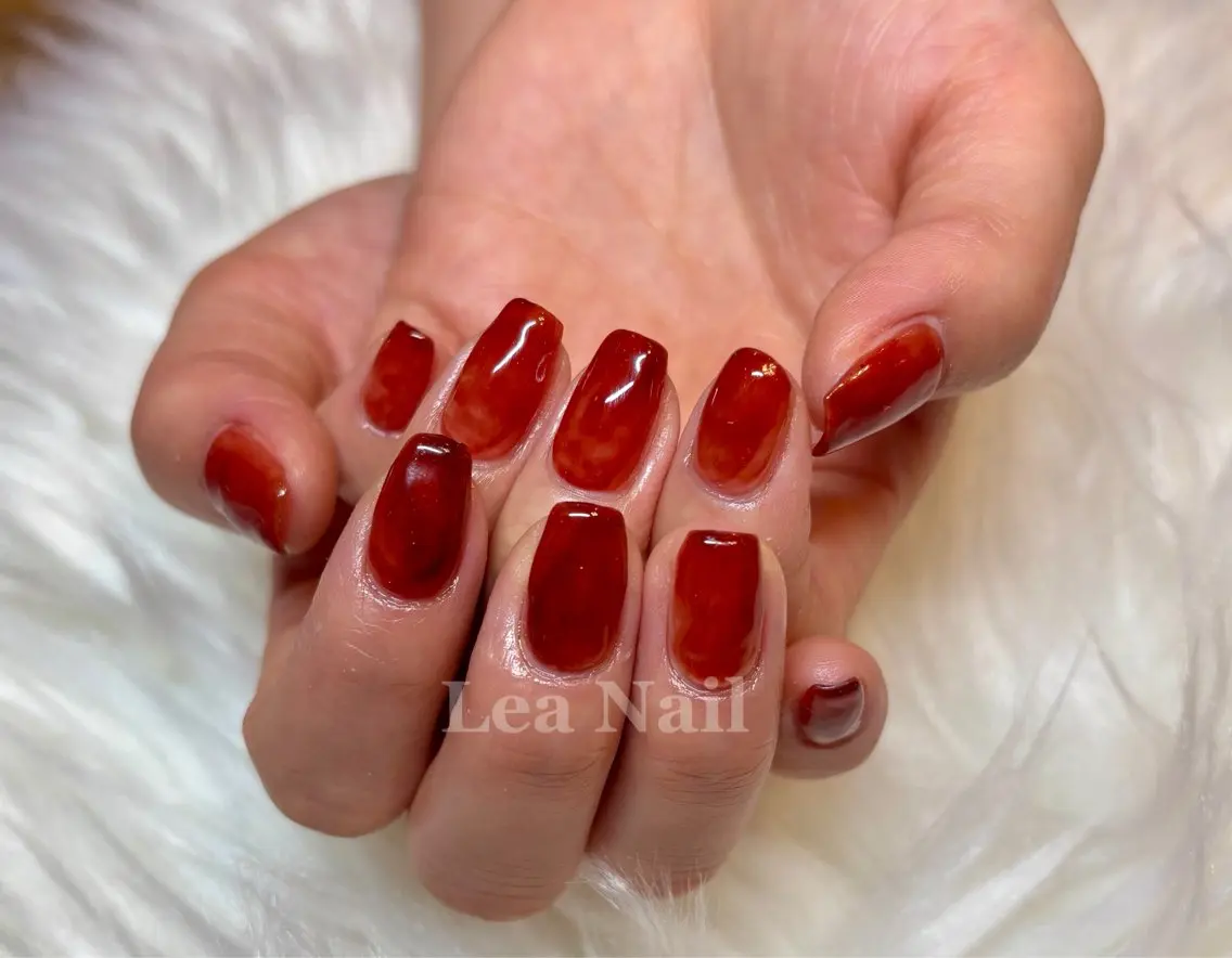 ネイル クリアネイル ハンドネイル Lea Nailのネイルデザイン