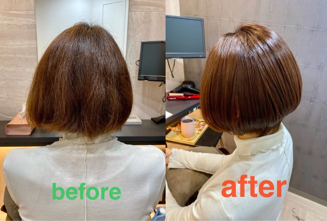 ショート カラー ブラウンカラー オレンジ オレンジブラウン ディアーズ さくらのヘアスタイル