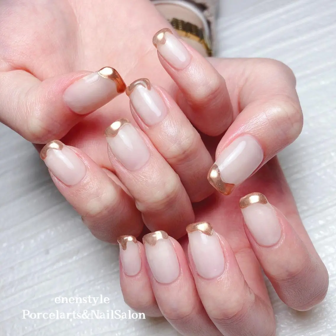 ミディアム ネイル 🐾enen style 🐾のネイルデザイン