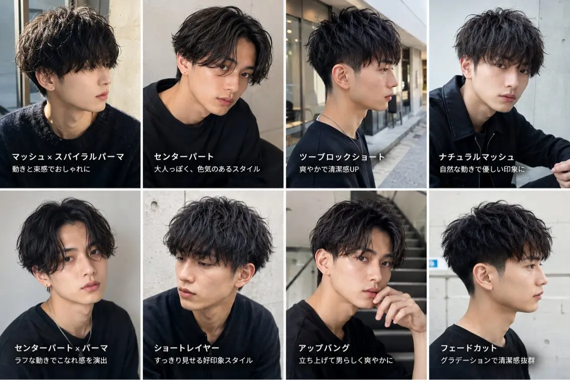 パーマ メンズ ⭐︎mahiro ⭐︎のヘアスタイル