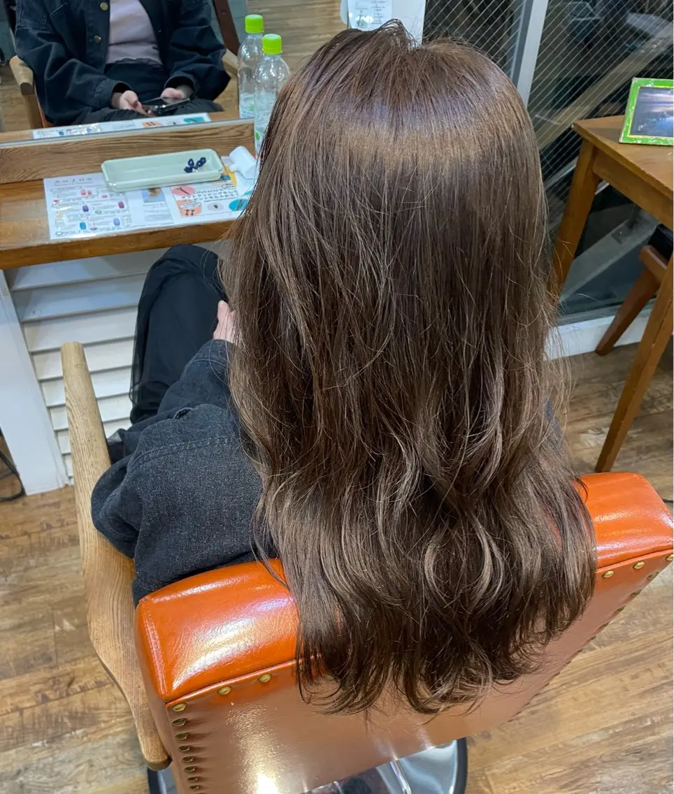 カラー 透明感カラー イルミナカラー 大山 怜菜のヘアスタイル