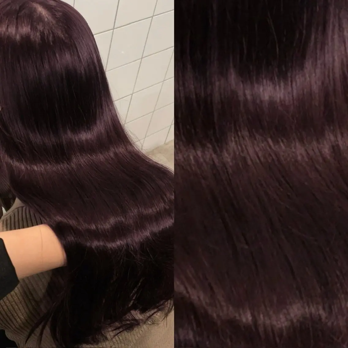 ロング カラー ブリーチ ブリーチなしカラー 髪質改善 トリートメント 💗愛され暖色💗 ピンク/レッド💗のヘアスタイル