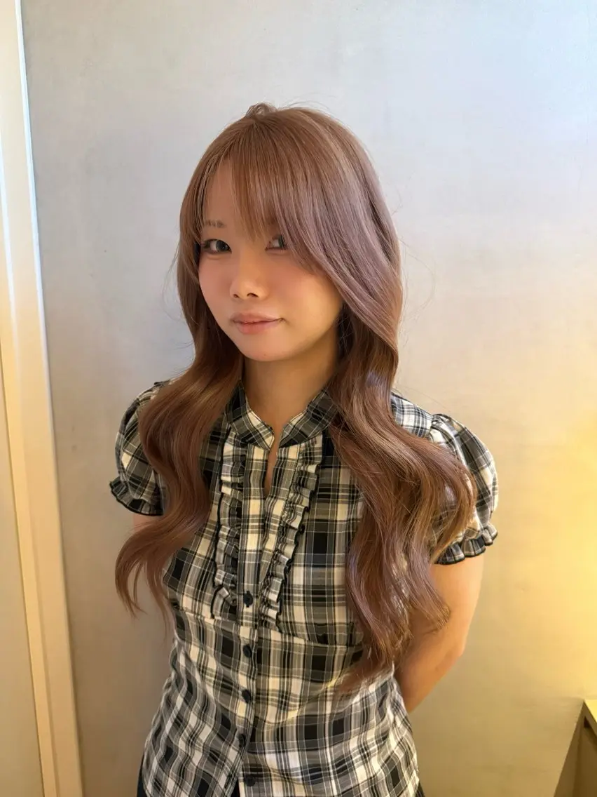ロング カラー カット ヘアカラー ブリーチカラー特化 梅田中崎町/あかりのヘアスタイル