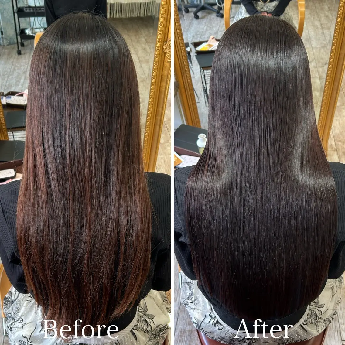 ロング 髪質改善 トリートメント カット ヘアカラー トリートメント 【艶ヘア】 どうまえのヘアスタイル