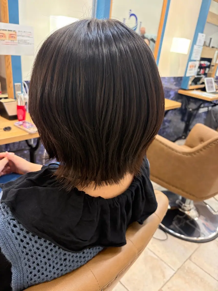 ショート カット トリートメント ヘッドスパ カラー/アイリスト 麻優のヘアスタイル