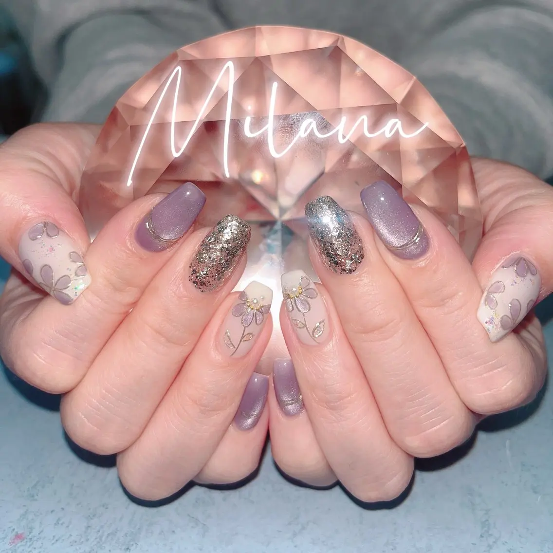 ネイル ハンドネイル Milana 西里のネイルデザイン
