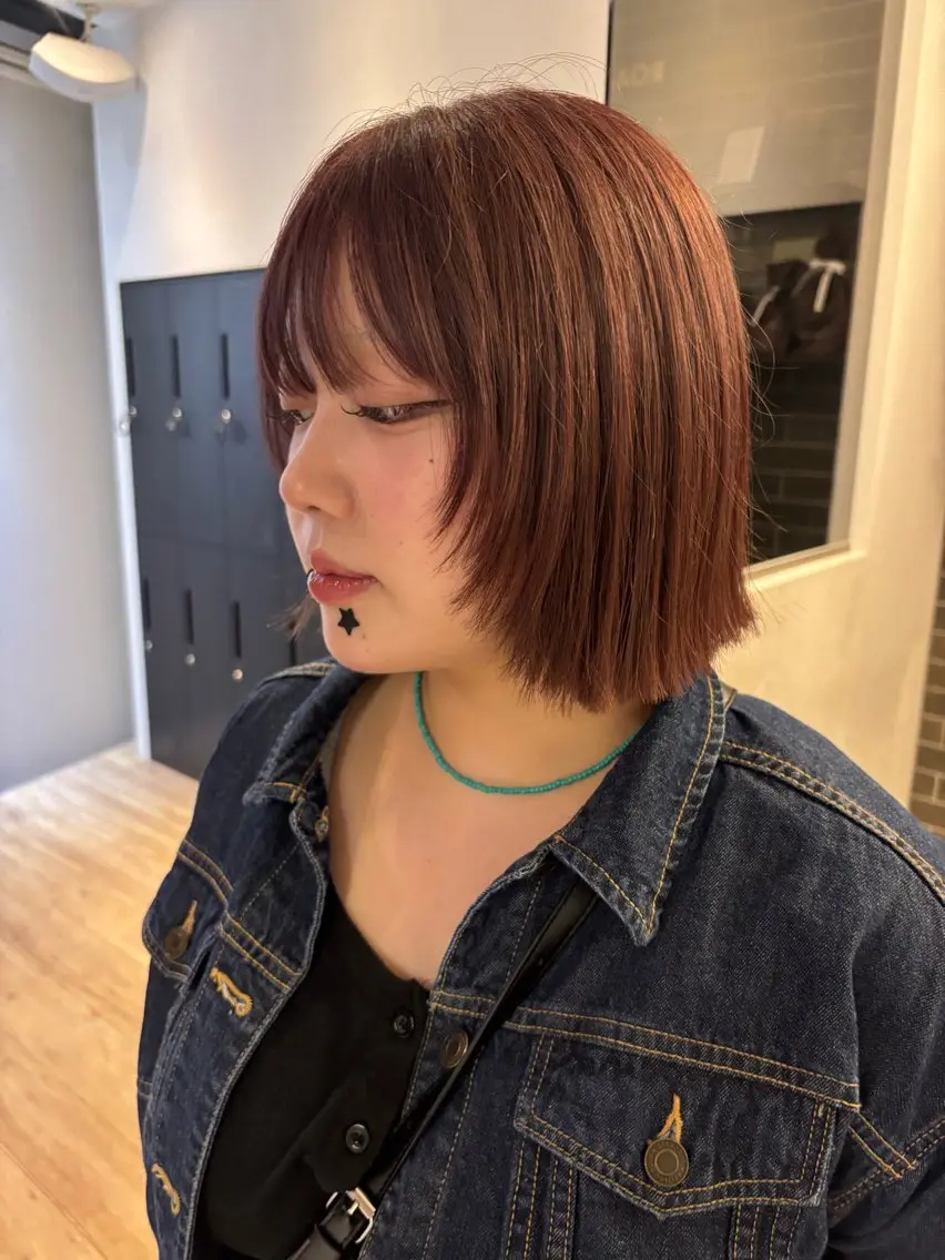 ショート カット ヘアカラー トリートメント 西田  美侑/ 前髪・顔周りカットのヘアスタイル