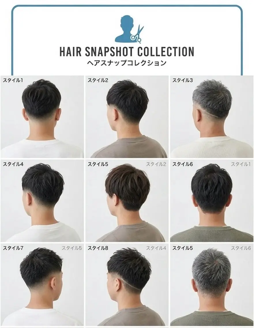 メンズ限定 カット+スペインカールパーマの写真